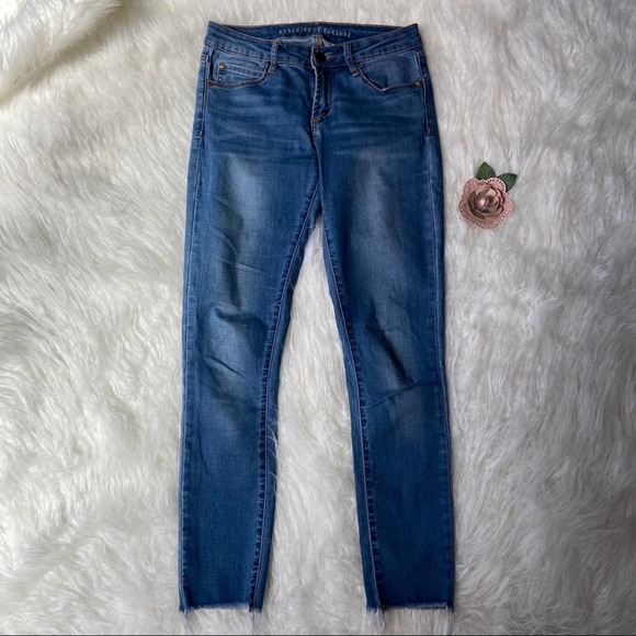 Articles Of Society Size 25 Raw Hem Jeans - Picture 1 of 9